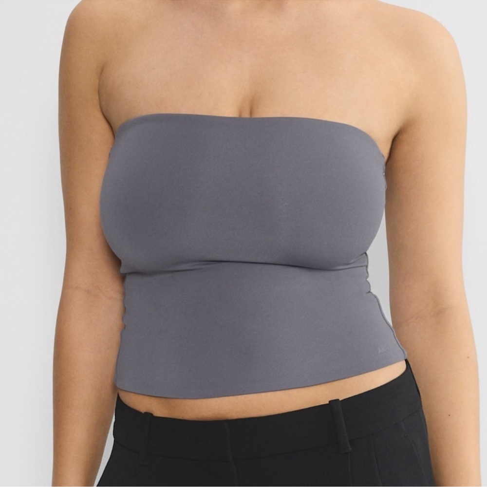NWT Aritzia Gray Strapless Tube Top